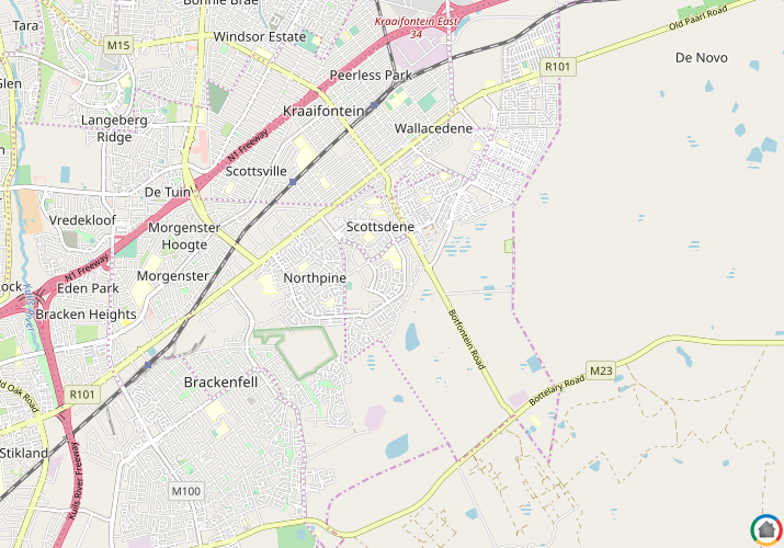 Map location of Scottsdene